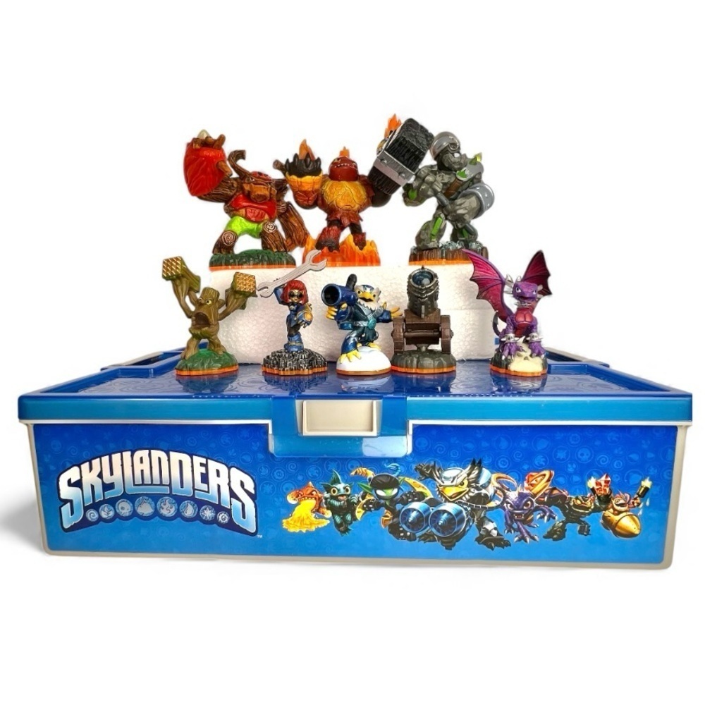 Skylanders Giants Lot of 8 Figures W/Case-HotHead,Crusher,Tree Rex+More Tested